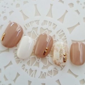 ネイルチップ　マーブル